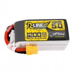Battery Tattu R-Line 5.0 1200mAh 22.2V 150C 6S1P XT60