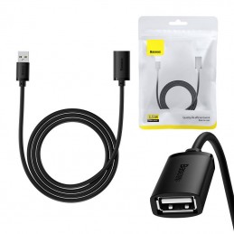 USB 2.0 Extension cable Baseus male to female, AirJoy Series, 1.5m (black)