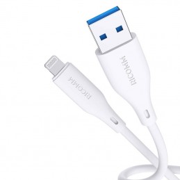 USB-A to Lightning Cable Ricomm RLS004ALW 1.2m