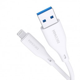 USB-A to Lightning Cable Ricomm RLS007ALW 2.1m