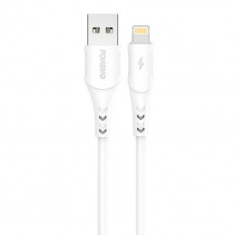 USB cable for Lightning Foneng X81, 2.1A, 1m (white)