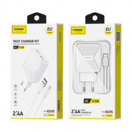 Charger Foneng EU35 USB-A + Lightning 2.4A