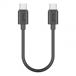 USB cable Budi 65W 25cm (black)