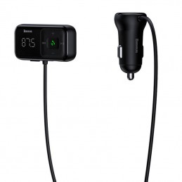 Car Bluetooth MP3 Player + Charger Baseus T Shaped S-16 Black OS