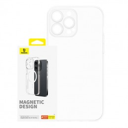 Magnetic Phone Case for iPhone 15 Pro Baseus OS-Lucent Series (Clear)