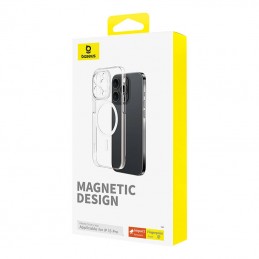 Magnetic Phone Case for iPhone 15 Pro Baseus OS-Lucent Series (Clear)