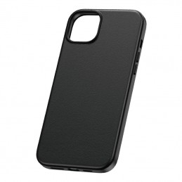 Phone Case for iPhone 15 Plus Baseus Fauxther Series (Black)