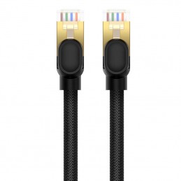 Network cable cat.8 Baseus Ethernet RJ45, 40Gbps, 1m (black)