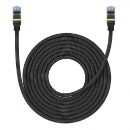 Braided network cable cat.7 Baseus Ethernet RJ45, 10Gbps, 8m (black)