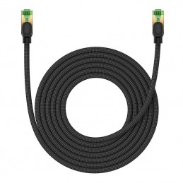 Braided network cable cat.8 Baseus Ethernet RJ45, 40Gbps, 5m (black)