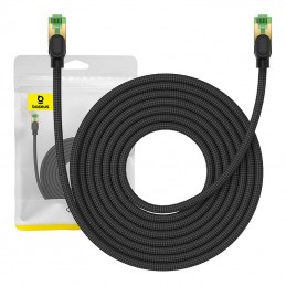 Braided network cable cat.8 Baseus Ethernet RJ45, 40Gbps, 8m (black)