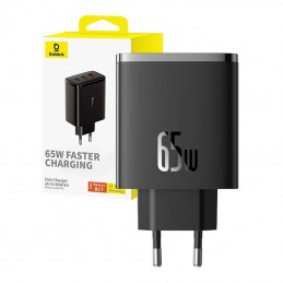 Wall charger Baseus OS-Cube Pro 2xUSB-C + USB, 65W (black)