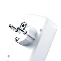 Power charger with 3 AC outlets + 2x USB XO WL08EU (White)