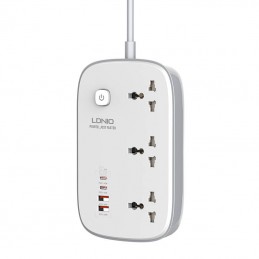 Power Strip GaN LDNIO SC3416  EU 65W white + EU plug