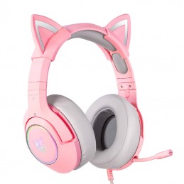 Gaming headphones ONIKUMA K9 Pink RGB