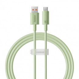 Fast Charging cable Baseus USB to USB-C Habitat Series 1m 100W (green)