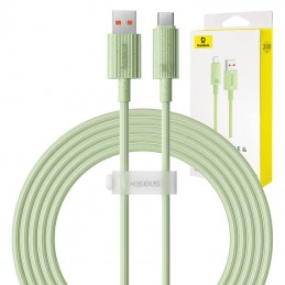 Fast Charging cable Baseus USB to USB-C Habitat Series 2m 100W (green)