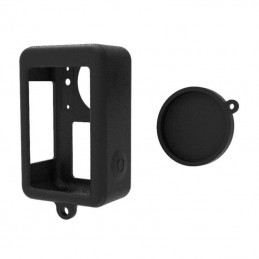 Silicone case Puluz for DJI Osmo Action 4/3 with lens cover (black)