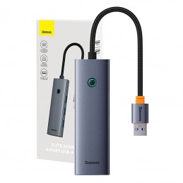4in1 Hub Baseus  UltraJoy USB-A do 4xUSB 3.0 (space grey)