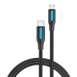 USB-C 2.0 to Micro-B 2A cable 1m Vention COVBF black