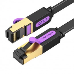 Flat UTP Category 7 Network Cable Vention ICABD 0.5m Black