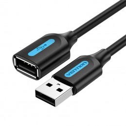 USB 2.0 male to female extension cable Vention CBIBJ 5m Black PVC