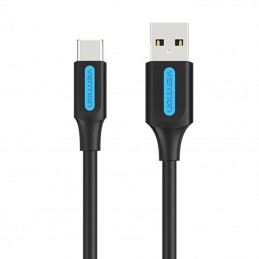 USB 2.0 A to USB-C 3A Cable Vention COKBH 2m Black