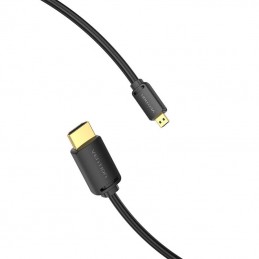 HDMI-D Male to HDMI-A Male 4K HD Cable 2m Vention AGIBH (Black)
