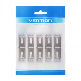 Modular RJ45 Cat.5E FTP Connector Vention IDAR0-10 Transparent 10 pcs.