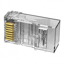 Modular RJ45 Cat.6 UTP Connector Vention IDDR0-10 Transparent 10 pcs.