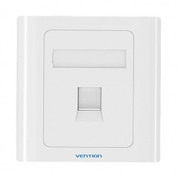 1-Port Keystone Wall Plate 86 Type Vention IFAW0 White