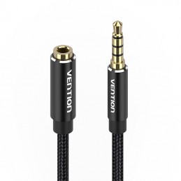 TRRS 3.5mm Male to 3.5mm Female Audio Extender 1,5m Vention BHCBG Black