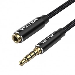 TRRS 3.5mm Male to 3.5mm Female Audio Extender 1,5m Vention BHCBG Black