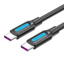 USB-C 2.0 to USB-C 5A Cable Vention COTBG 1.5m Black PVC