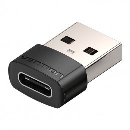 USB 2.0 Male to USB-C Female Adapter Vention CDWB0 Black PVC
