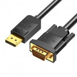 DisplayPort to VGA Cable 1.5m Vention HBLBG (Black)