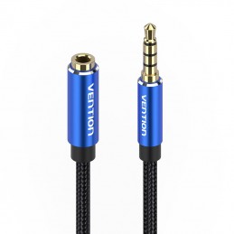 TRRS 3.5mm Male to 3.5mm Female Audio Extender 2m Vention BHCLH Blue