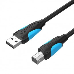 USB 2.0 A male to USB-B male printer cable Vention VAS-A16-B150 1.5m Black PVC