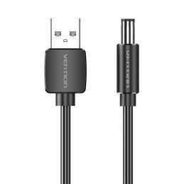 USB to DC 5.5mm Power Cable 0.5m Vention CEYBD (black)
