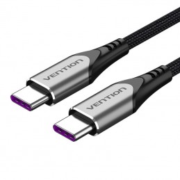 USB-C 2.0 to USB-C 5A Cable Vention TAEHD 0.5m Gray