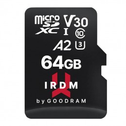 Memory card Goodram IRDM MicroSDXC 64 GB Class 10 UHS-I/U3 A2 V30 (IR-M2AA-0640R12)