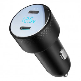 Car Charger Joyroom JR-CCD02, Dual-Port 70W (Black)