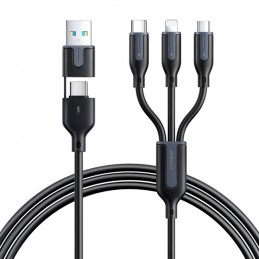 USB cable Joyroom  S-2T3018A15 5in1 USB-C / Lightning / 3.5A /1.2m  (black)