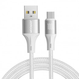 Cable USB to USB-C Joyroom SA25-AC6 / 100W / 1,2m  (white)