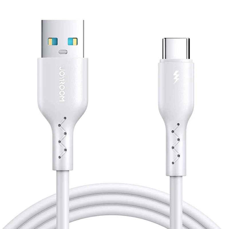 Cable Flash Charge USB to USB-C Joyroom SA26-AC3 / 3A / 1m (white)