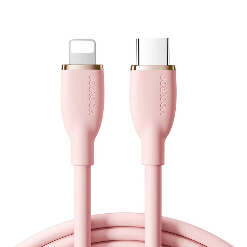 Cable Colorful 30W USB C to Lightning SA29-CL3 / 30W / 1,2m (pink)