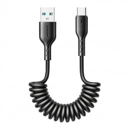Fast Charging cable for car Joyroom USB-A to Type-C Easy-Travel Series 3A 1.5m, coiled (black)