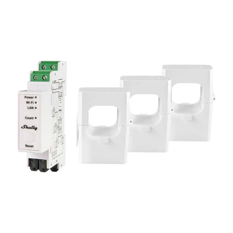 3-phase Energy Meter Shelly PRO 3EM 400A Wi-Fi