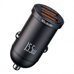 Mcdodo CC-2950 car charger, 2x USB, 15.5W (black)