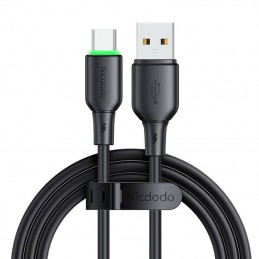 USB to USB-C Cable Mcdodo CA-4751 with LED light 1.2m (black)